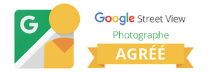 Photographe Agréé Google Street View Logo du Label Photographe Agréé Google Street View